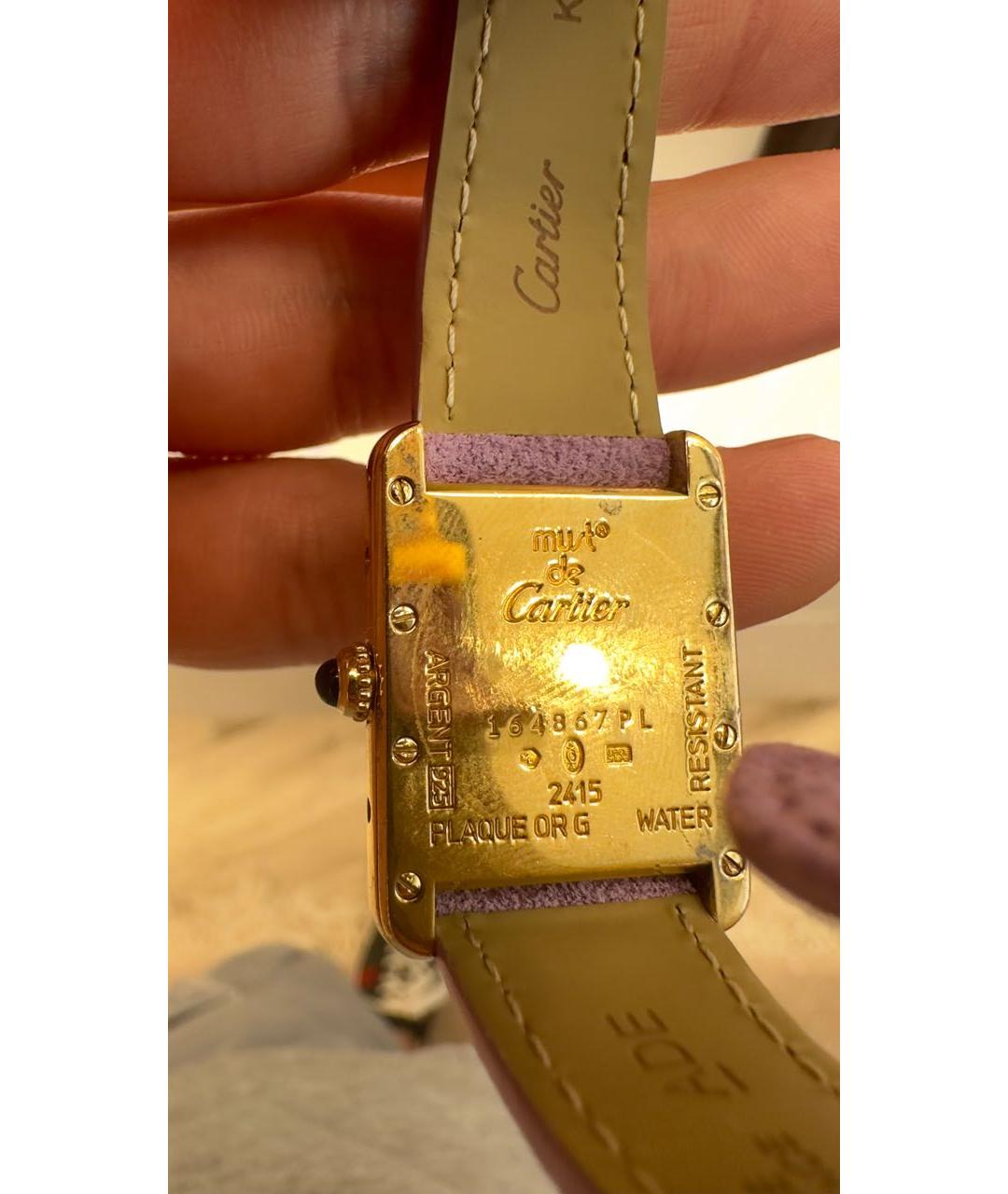 CARTIER Фиолетовые серебряные часы, фото 2