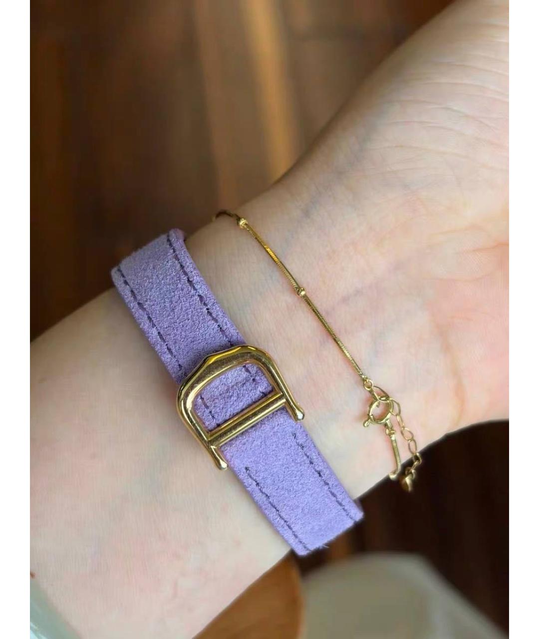 CARTIER Фиолетовые серебряные часы, фото 6