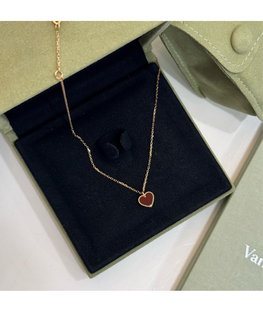 VAN CLEEF & ARPELS Красная подвеска из розового золота, фото 2