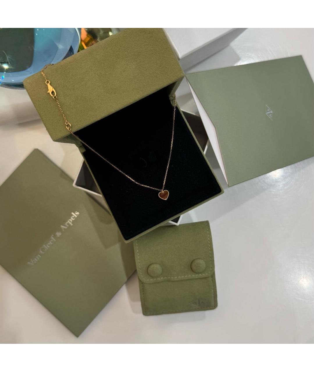 VAN CLEEF & ARPELS Красная подвеска из розового золота, фото 3