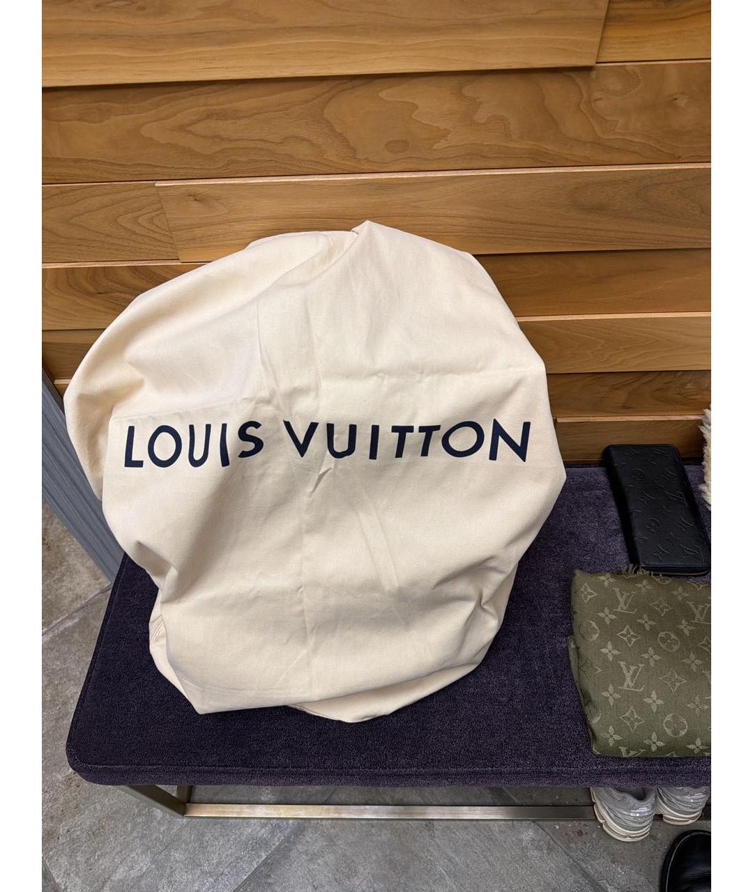 LOUIS VUITTON Темно-синий кожаный рюкзак, фото 5