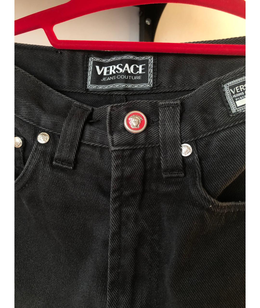 VERSACE JEANS COUTURE Черные хлопковые шорты, фото 6