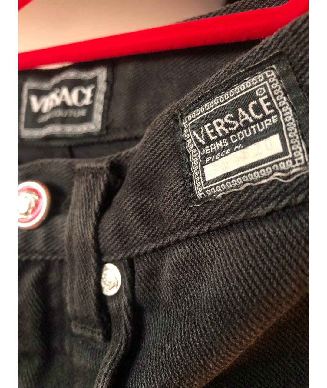 VERSACE JEANS COUTURE Черные хлопковые шорты, фото 3
