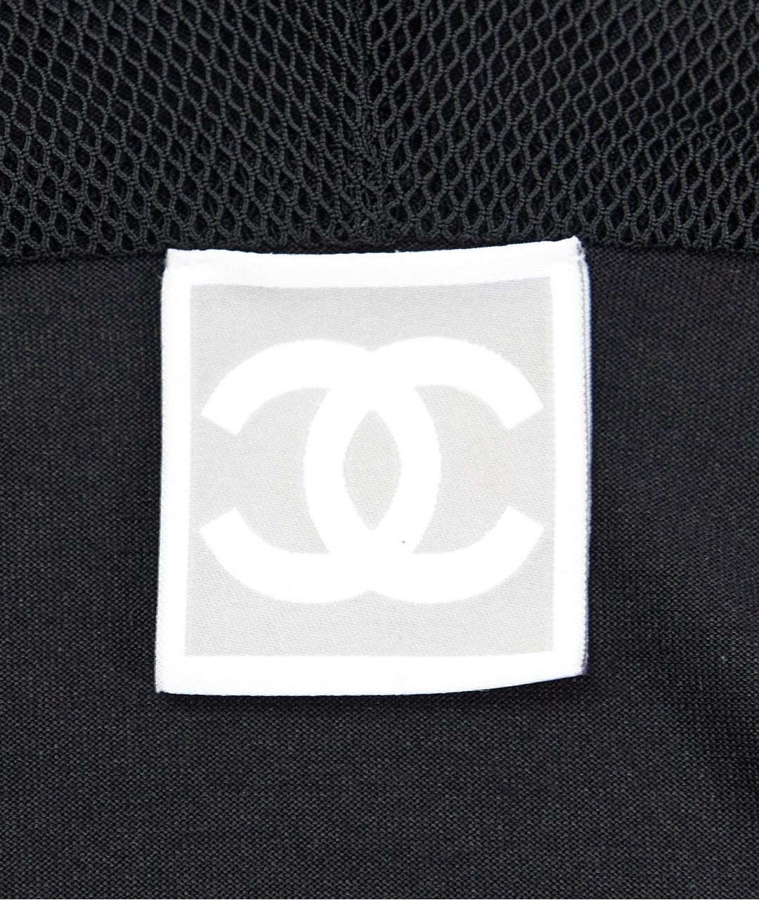 CHANEL Черный шелковый костюм с брюками, фото 4