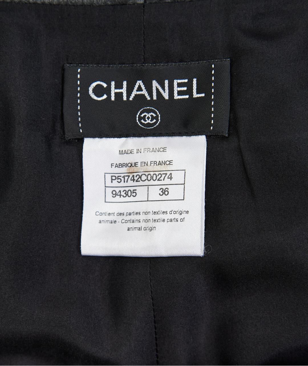 CHANEL Черные кожаные шорты, фото 2