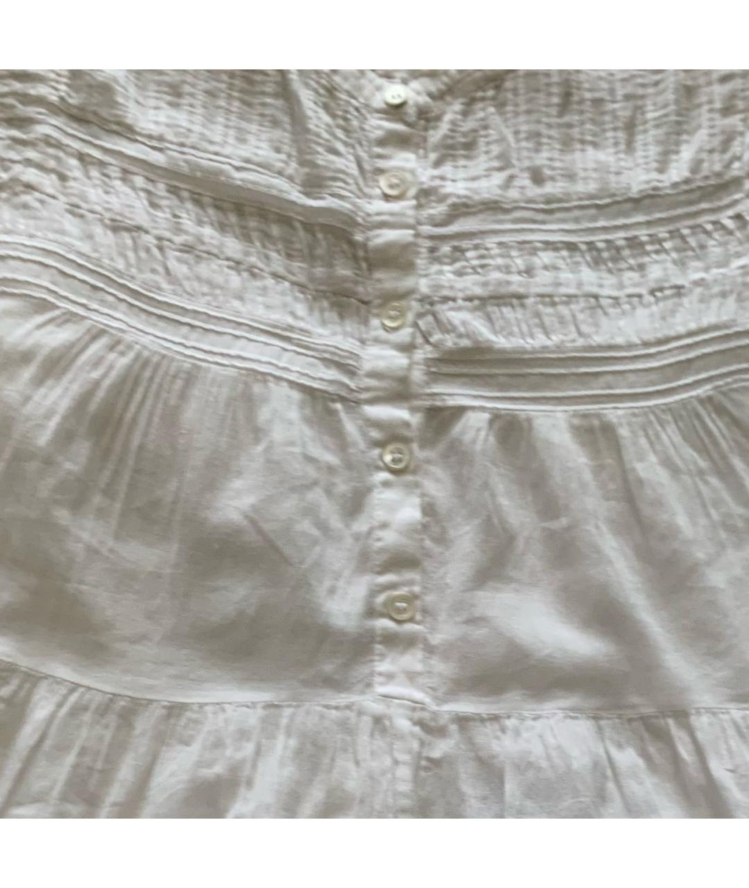 ISABEL MARANT ETOILE Белое хлопковое повседневное платье, фото 4