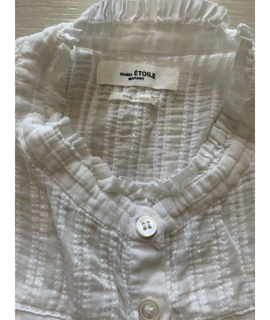 ISABEL MARANT ETOILE Белое хлопковое повседневное платье, фото 3