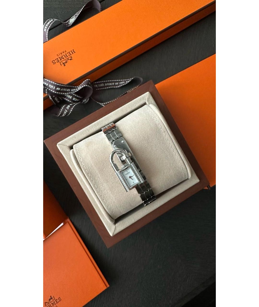 HERMES Белые часы из белого золота, фото 3