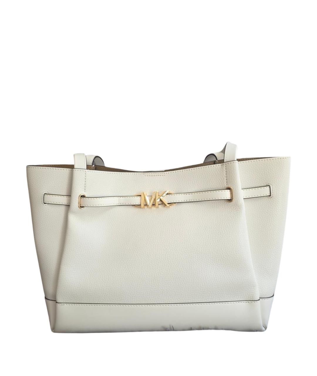 MICHAEL KORS Белая кожаная сумка тоут, фото 1