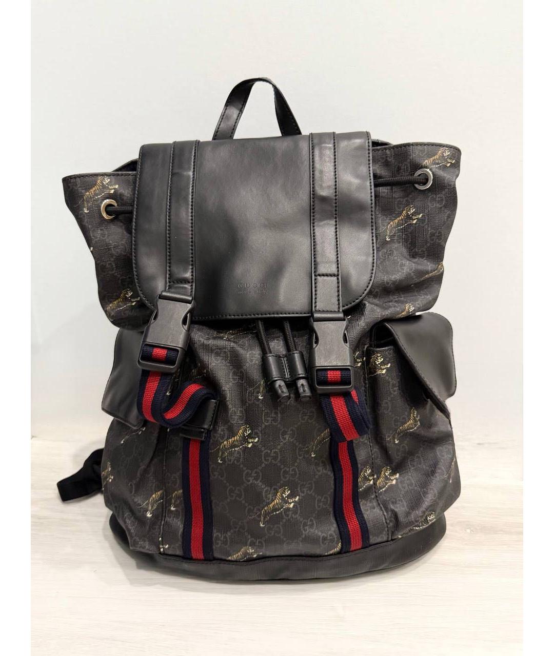 GUCCI Коричневый кожаный рюкзак, фото 2