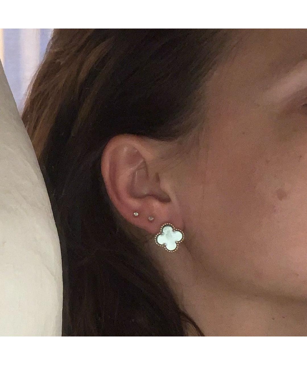 VAN CLEEF & ARPELS Зеленые серьги из желтого золота, фото 4
