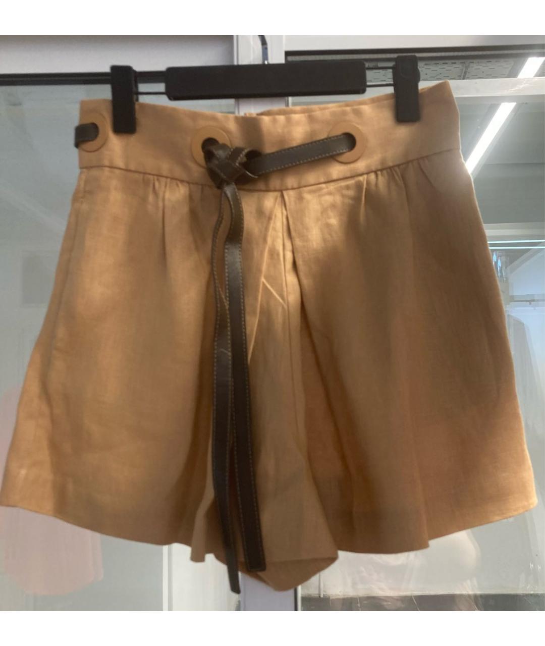 ZIMMERMANN Желтые льняные шорты, фото 9