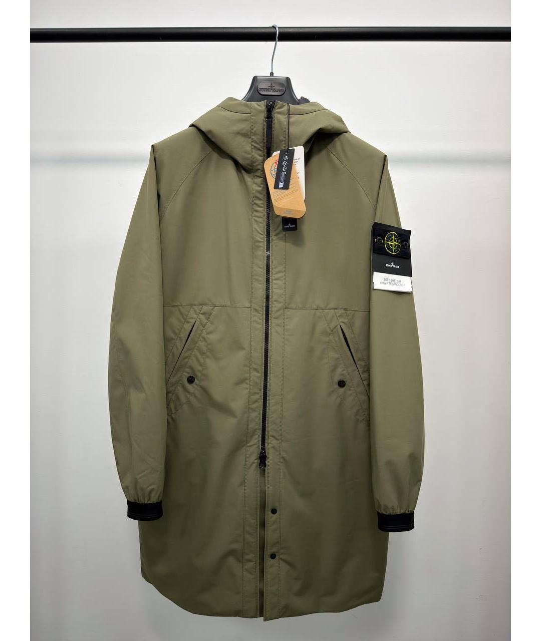 STONE ISLAND Хаки полиэстеровая парка, фото 5