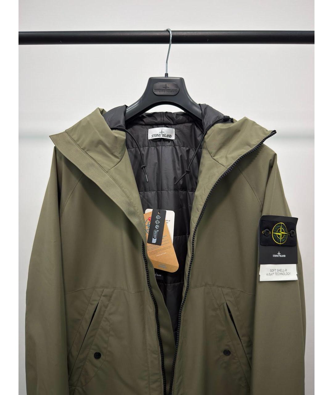 STONE ISLAND Хаки полиэстеровая парка, фото 2