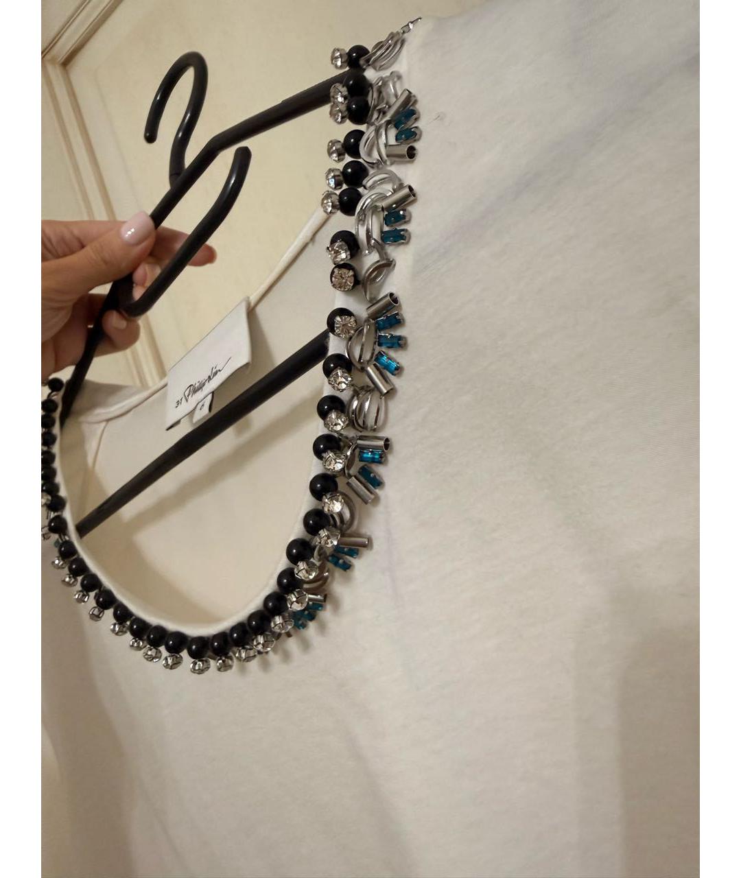3.1 PHILLIP LIM Белая шелковая футболка, фото 6