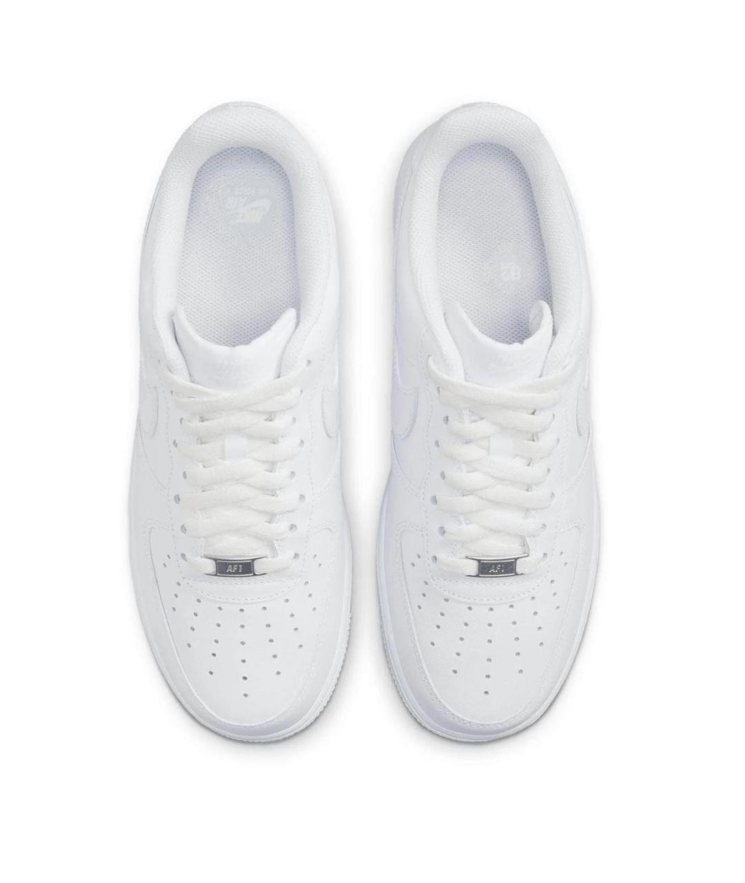 NIKE Белые кожаные низкие кроссовки / кеды, фото 6