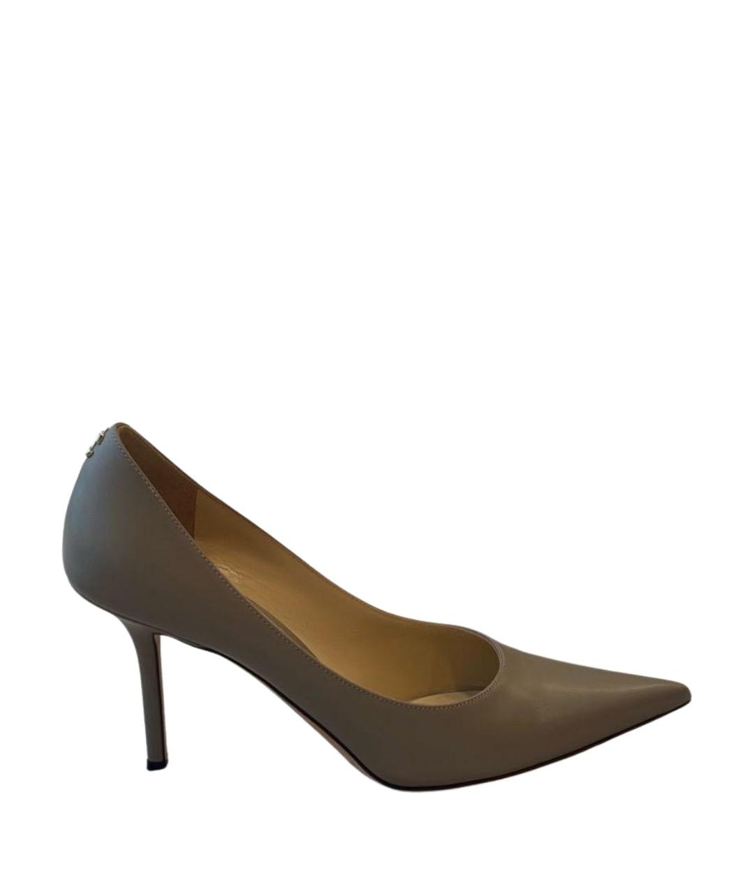 JIMMY CHOO Серые кожаные туфли, фото 1