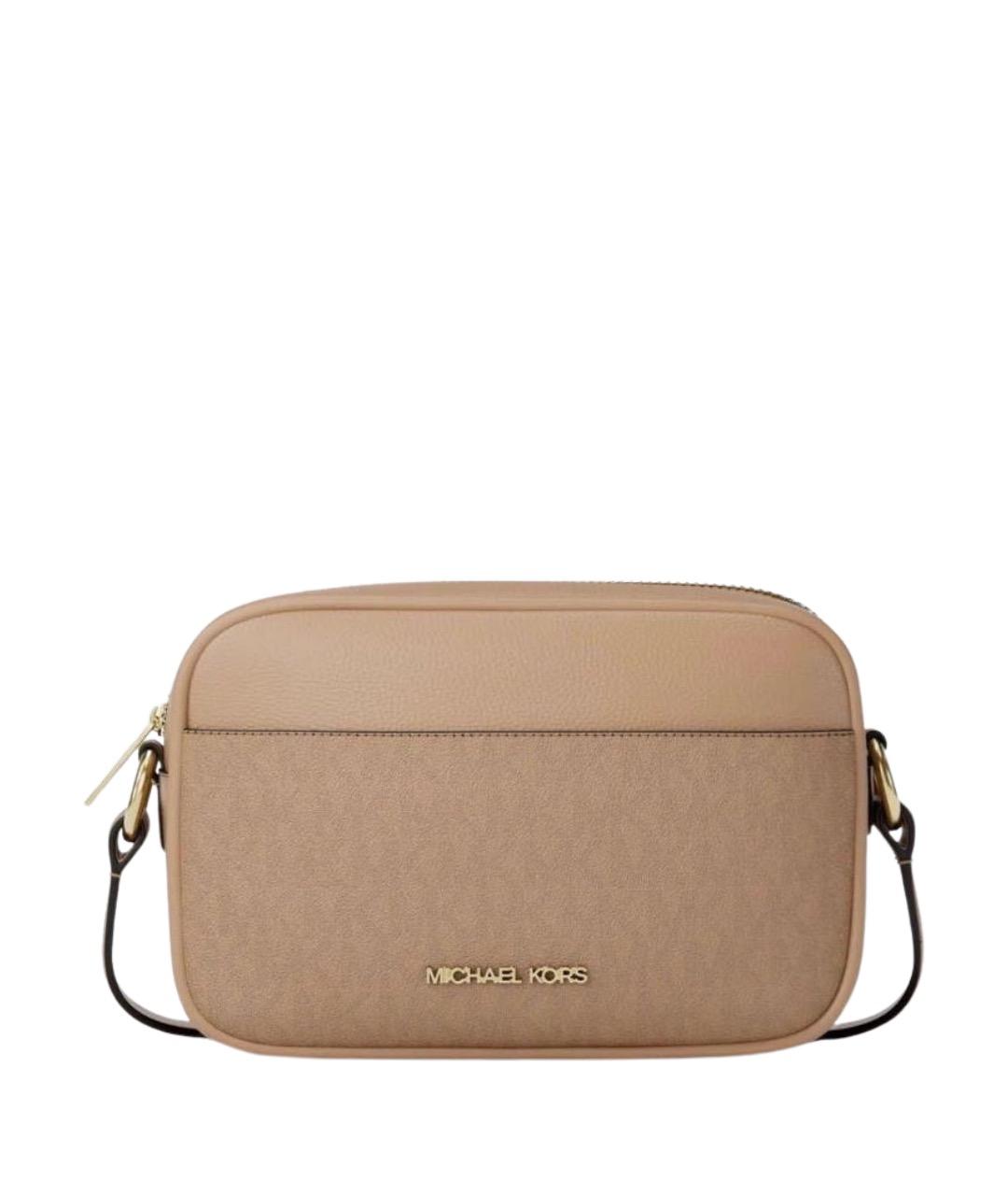 MICHAEL KORS Бежевая канва сумка через плечо, фото 1