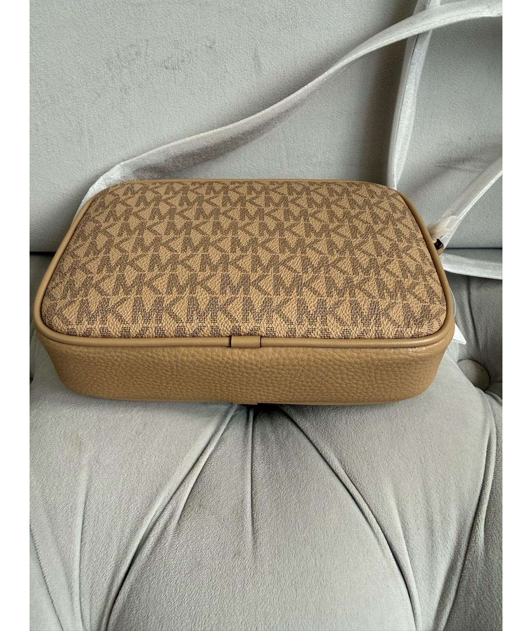 MICHAEL KORS Бежевая канва сумка через плечо, фото 8
