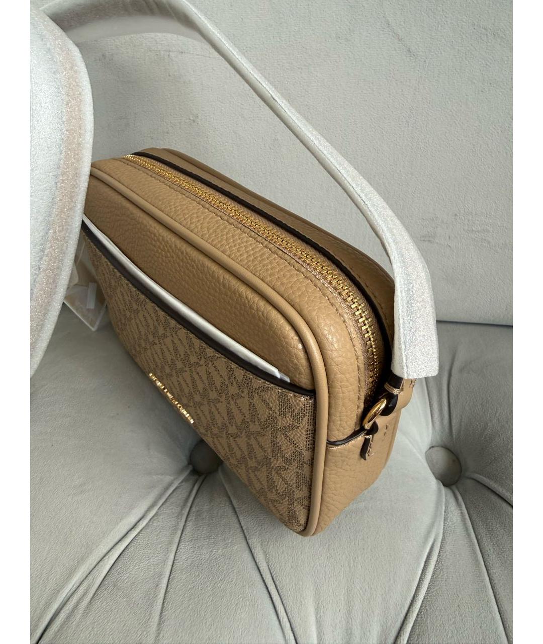 MICHAEL KORS Бежевая канва сумка через плечо, фото 2
