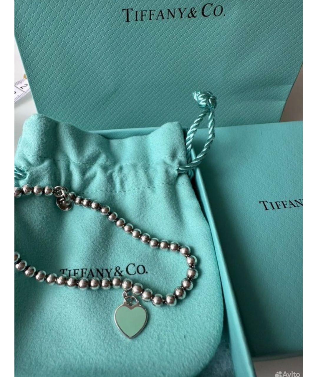 TIFFANY&CO Бирюзовый серебряный браслет, фото 2