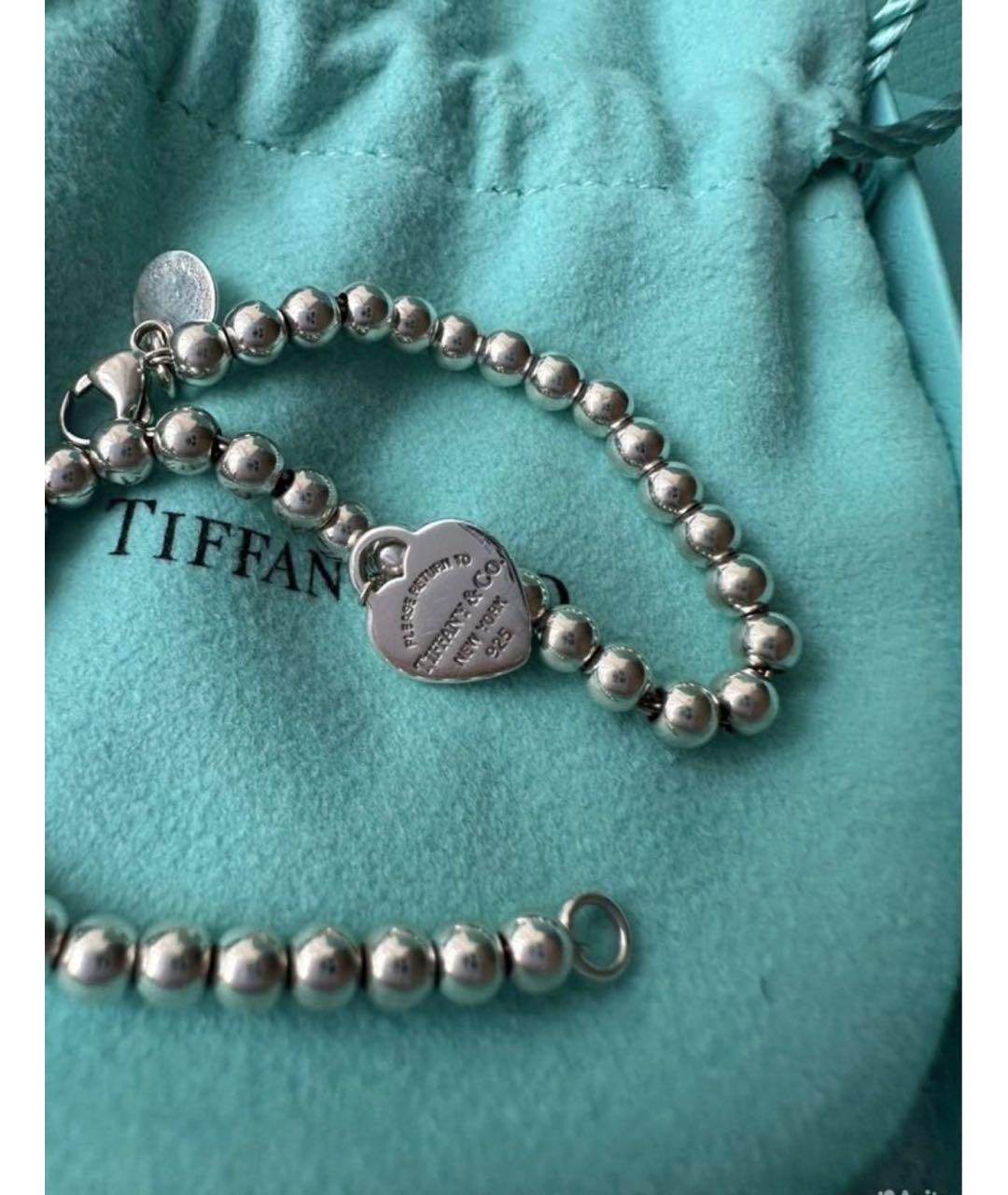 TIFFANY&CO Бирюзовый серебряный браслет, фото 4