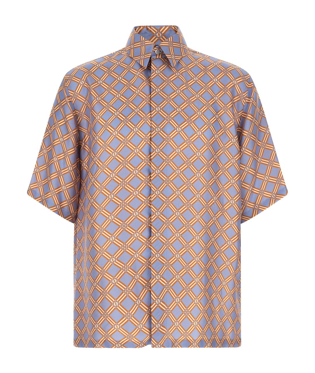 FENDI Мульти шелковая кэжуал рубашка, фото 1
