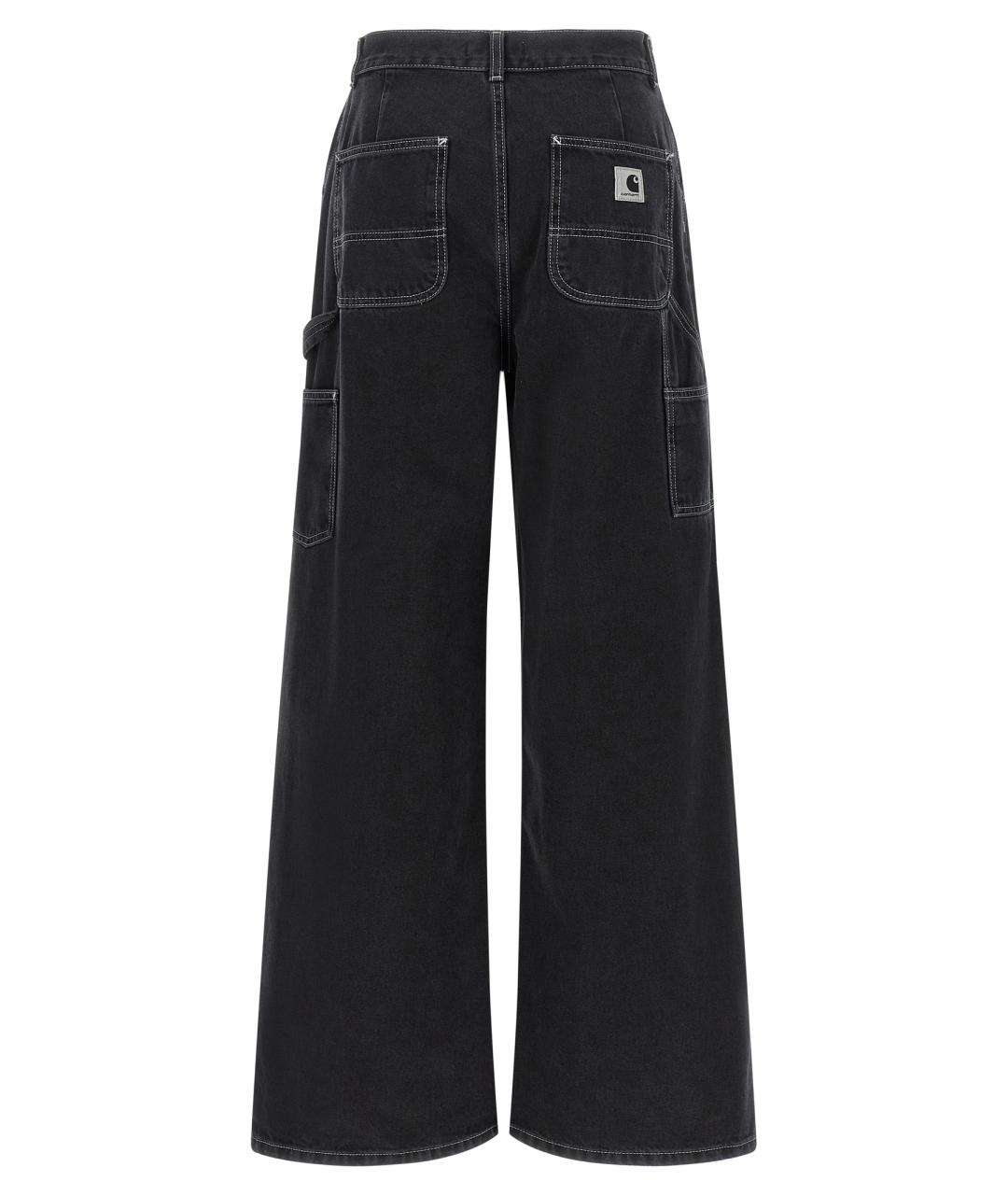 CARHARTT WIP Черные хлопковые прямые джинсы, фото 2