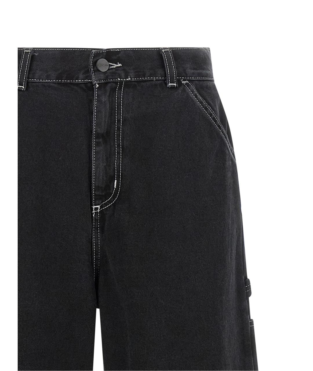 CARHARTT WIP Черные хлопковые прямые джинсы, фото 3