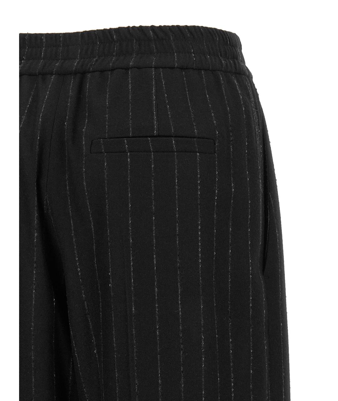 BRUNELLO CUCINELLI Синие шерстяные прямые брюки, фото 4