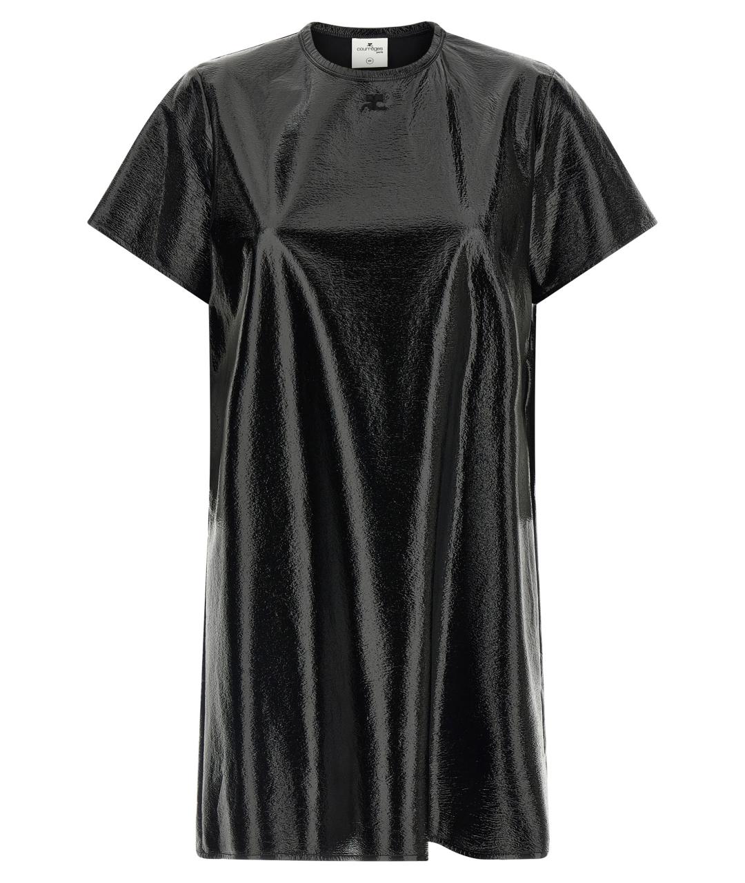 COURREGES Черное вискозное вечернее платье, фото 1