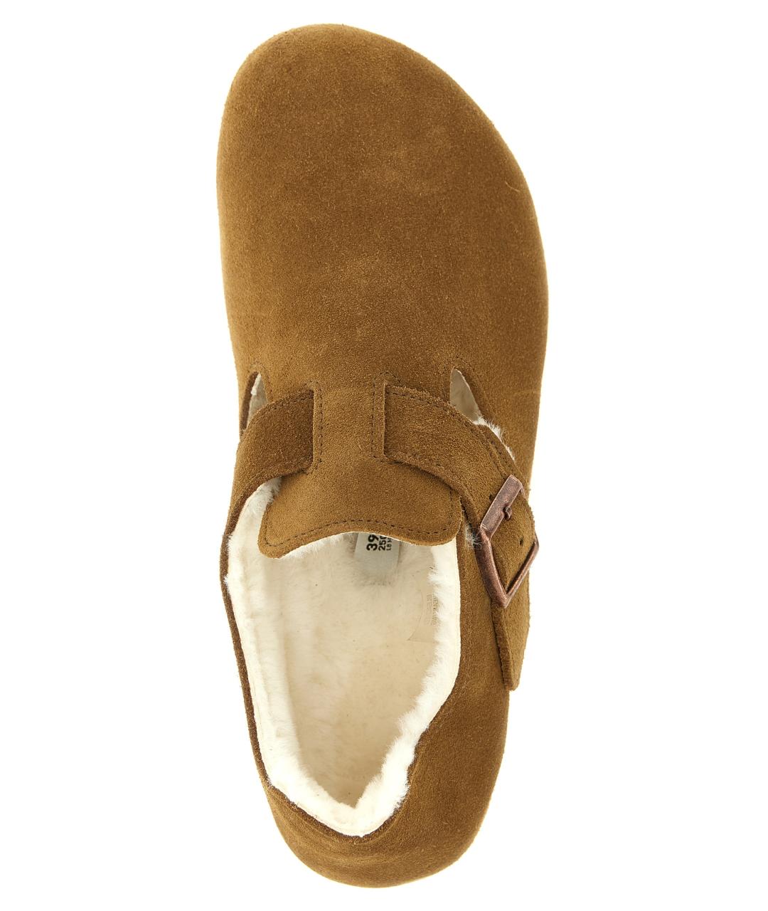 BIRKENSTOCK Коричневые замшевые сандалии, фото 4