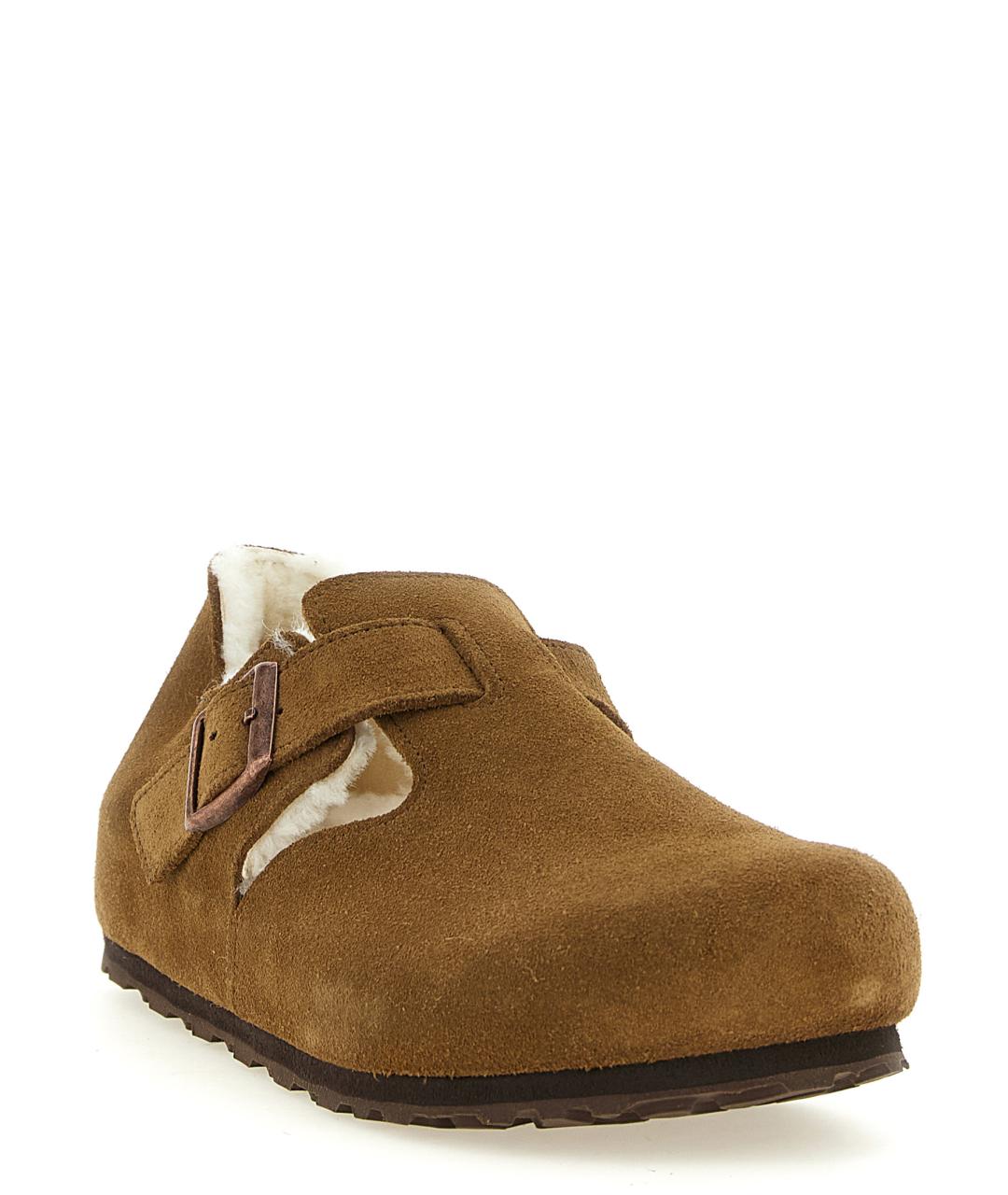BIRKENSTOCK Коричневые замшевые сандалии, фото 2