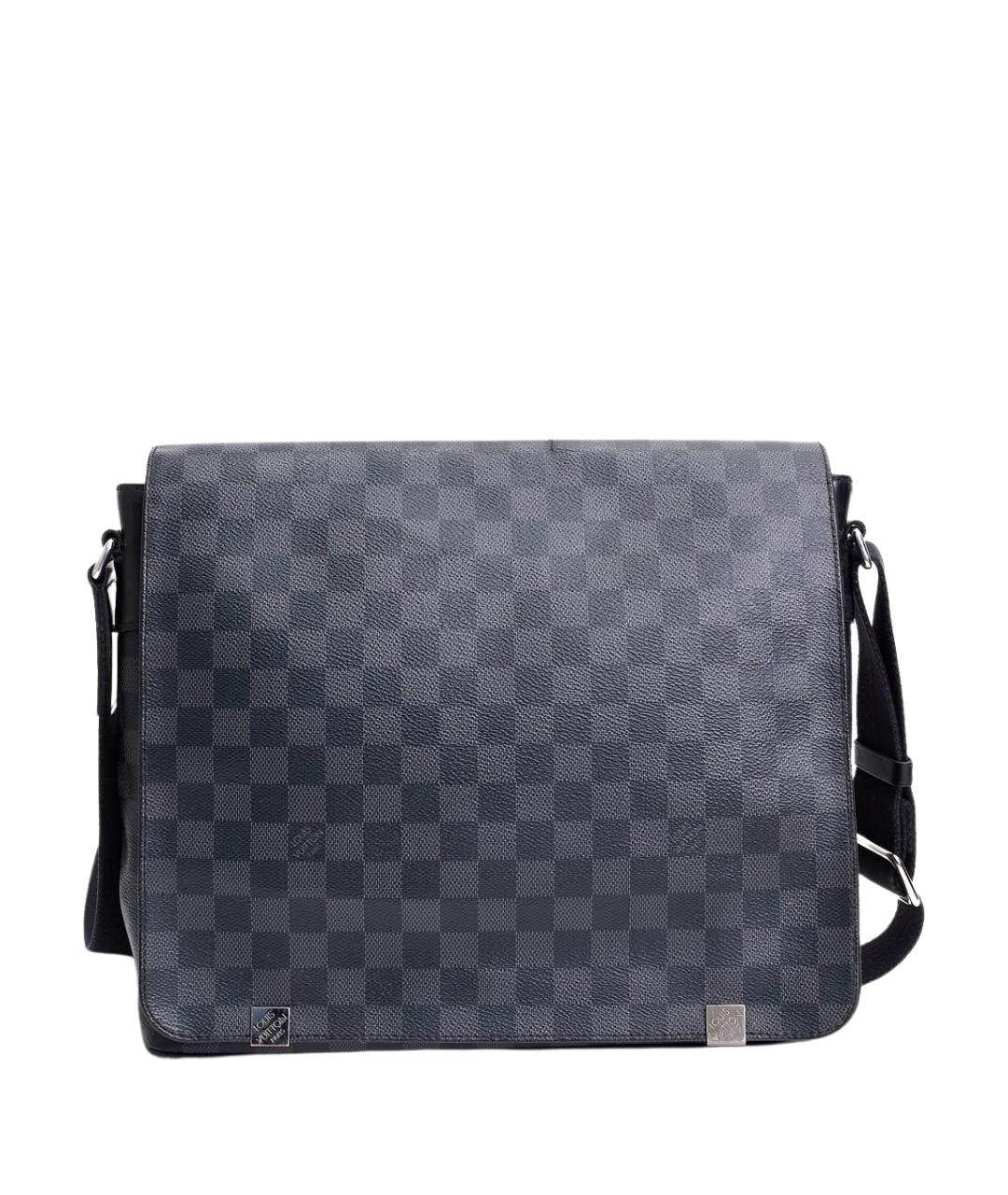 LOUIS VUITTON Антрацитовая канва сумка на плечо, фото 1