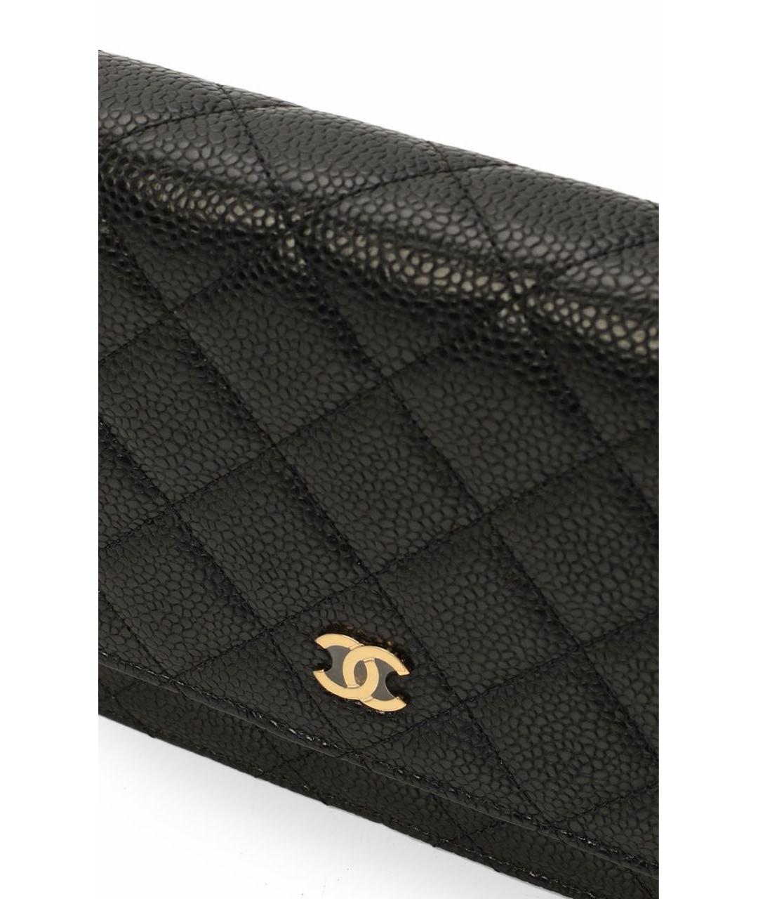 CHANEL Черная кожаная сумка через плечо, фото 4