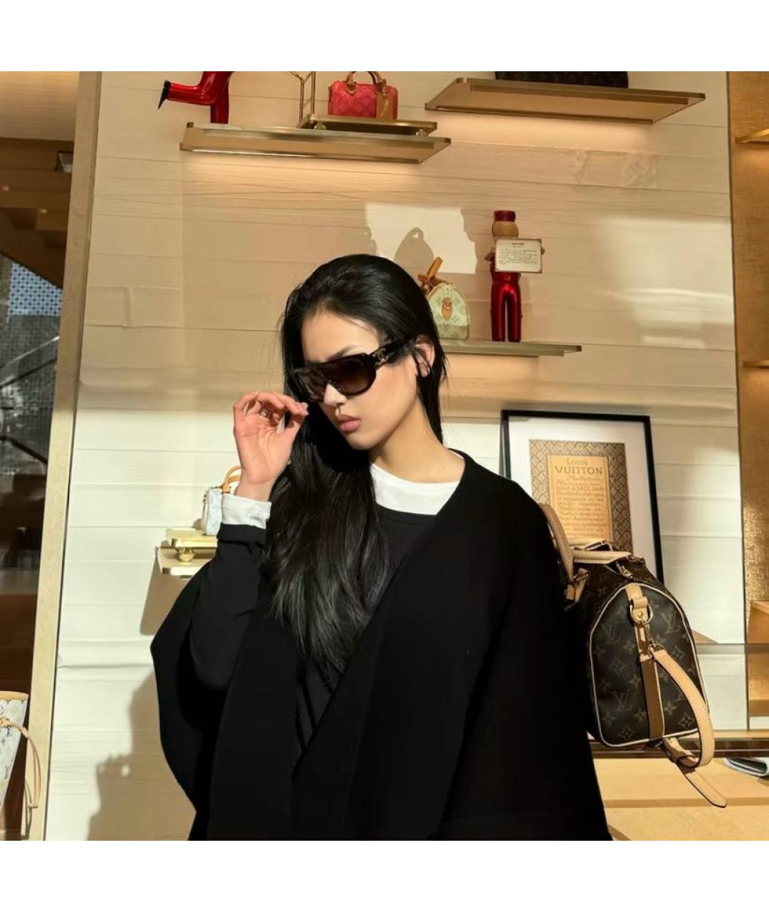 CHANEL Черные пластиковые солнцезащитные очки, фото 5