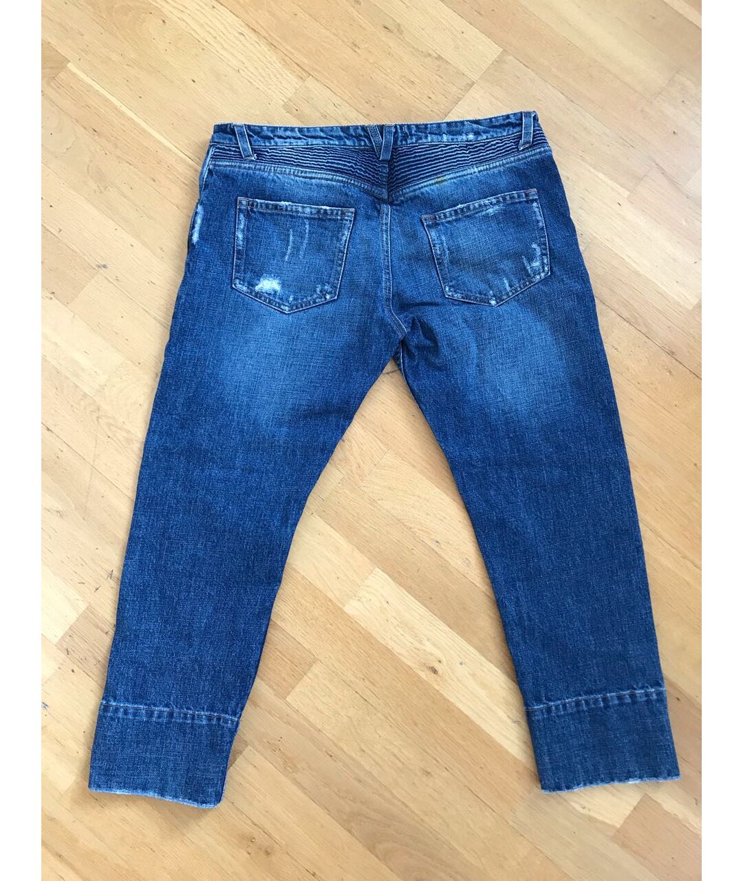 PIERRE BALMAIN Синие хлопковые прямые джинсы, фото 6