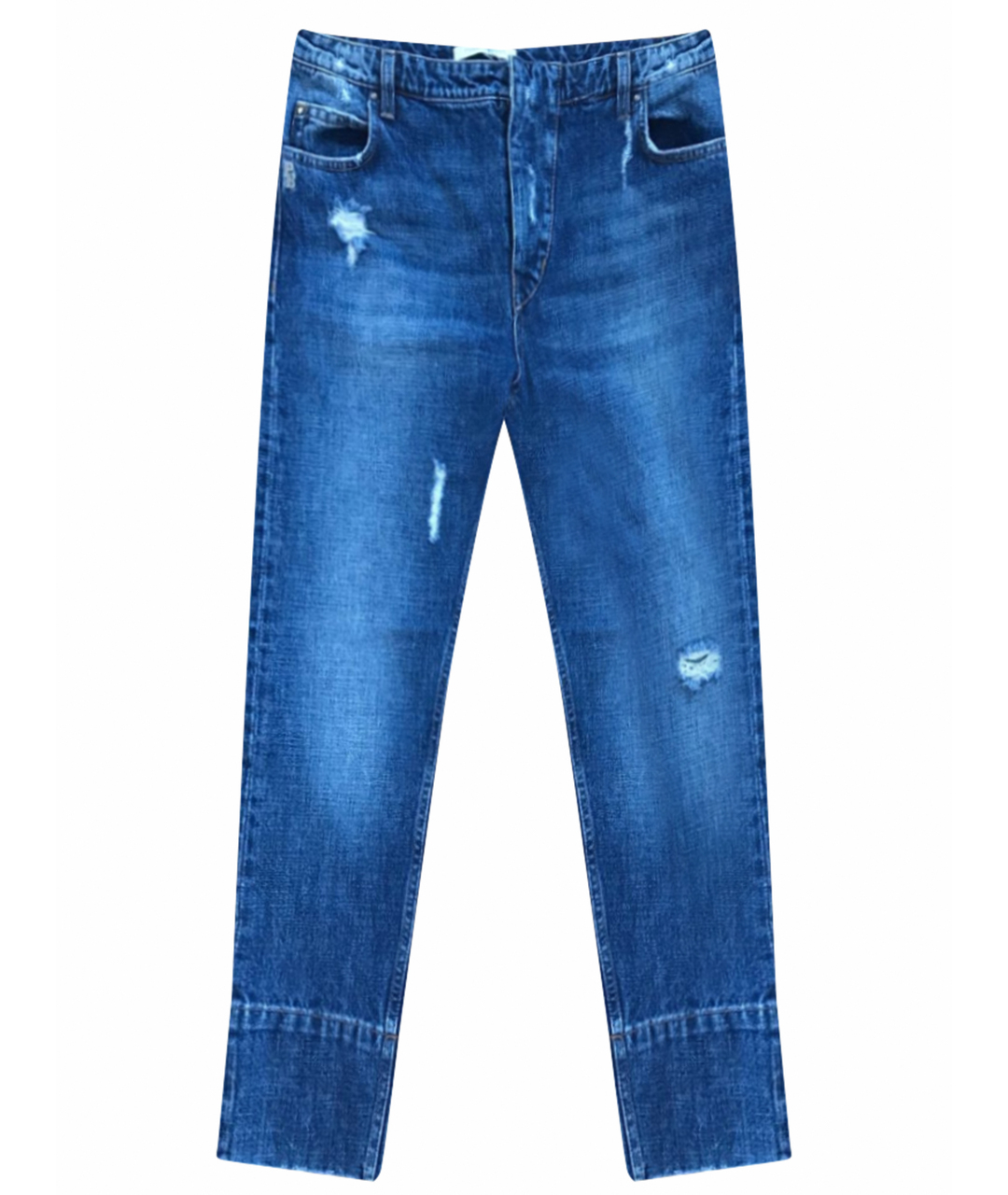 PIERRE BALMAIN Синие хлопковые прямые джинсы, фото 1