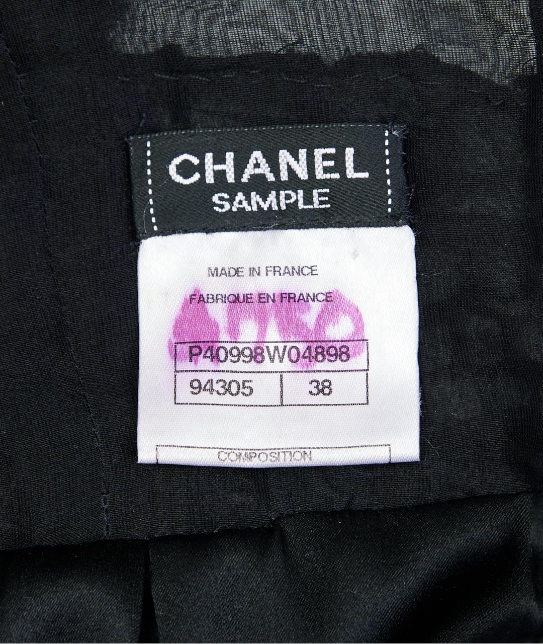 CHANEL Черное хлопковое коктейльное платье, фото 3