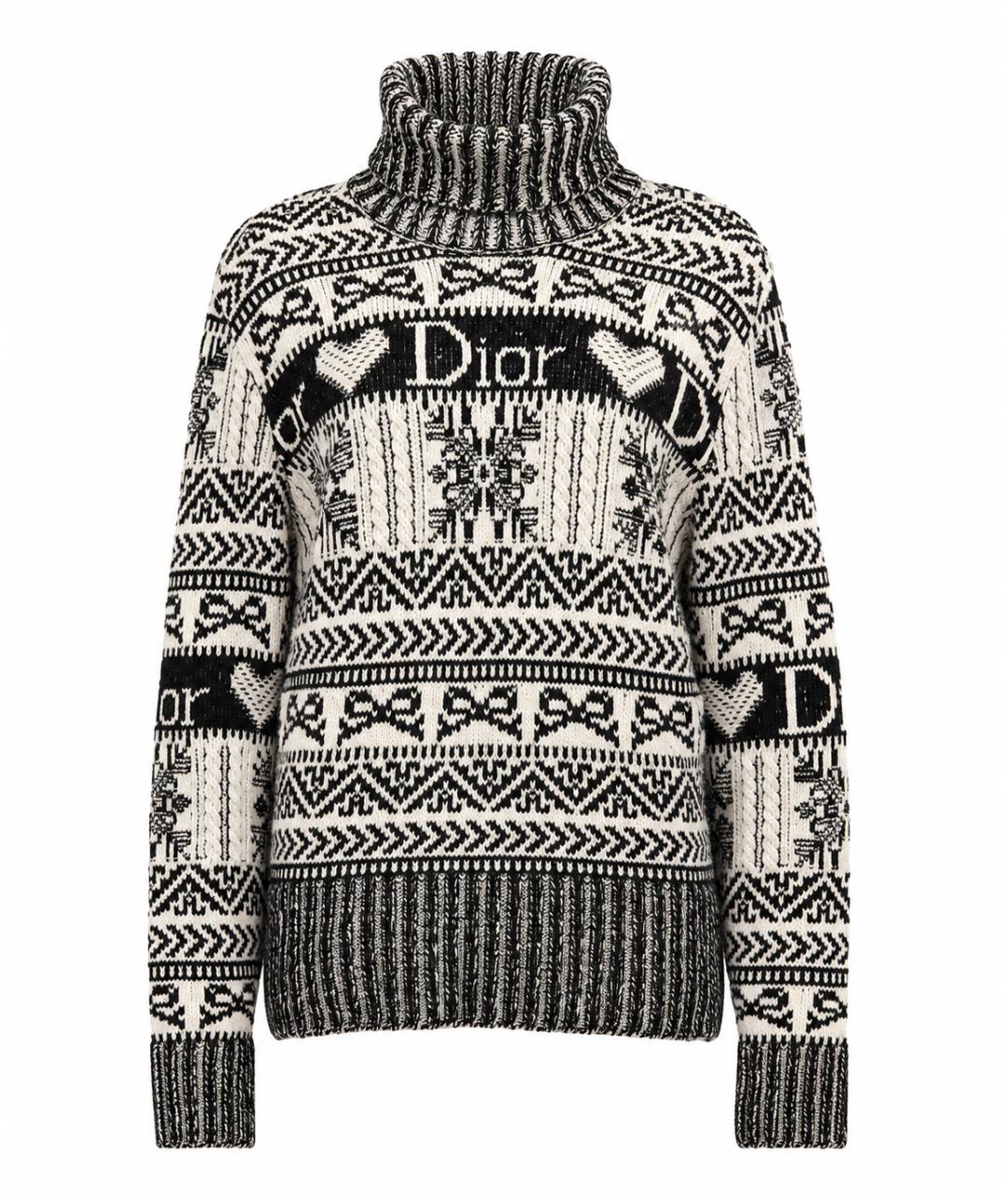 CHRISTIAN DIOR Бежевый шерстяной джемпер / свитер, фото 1