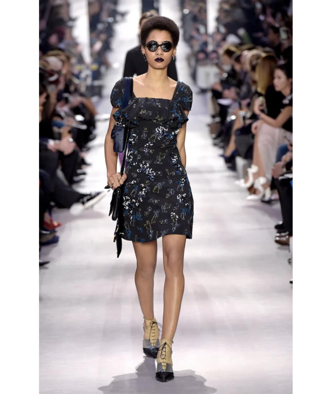 CHRISTIAN DIOR Черное полиэстеровое вечернее платье, фото 3