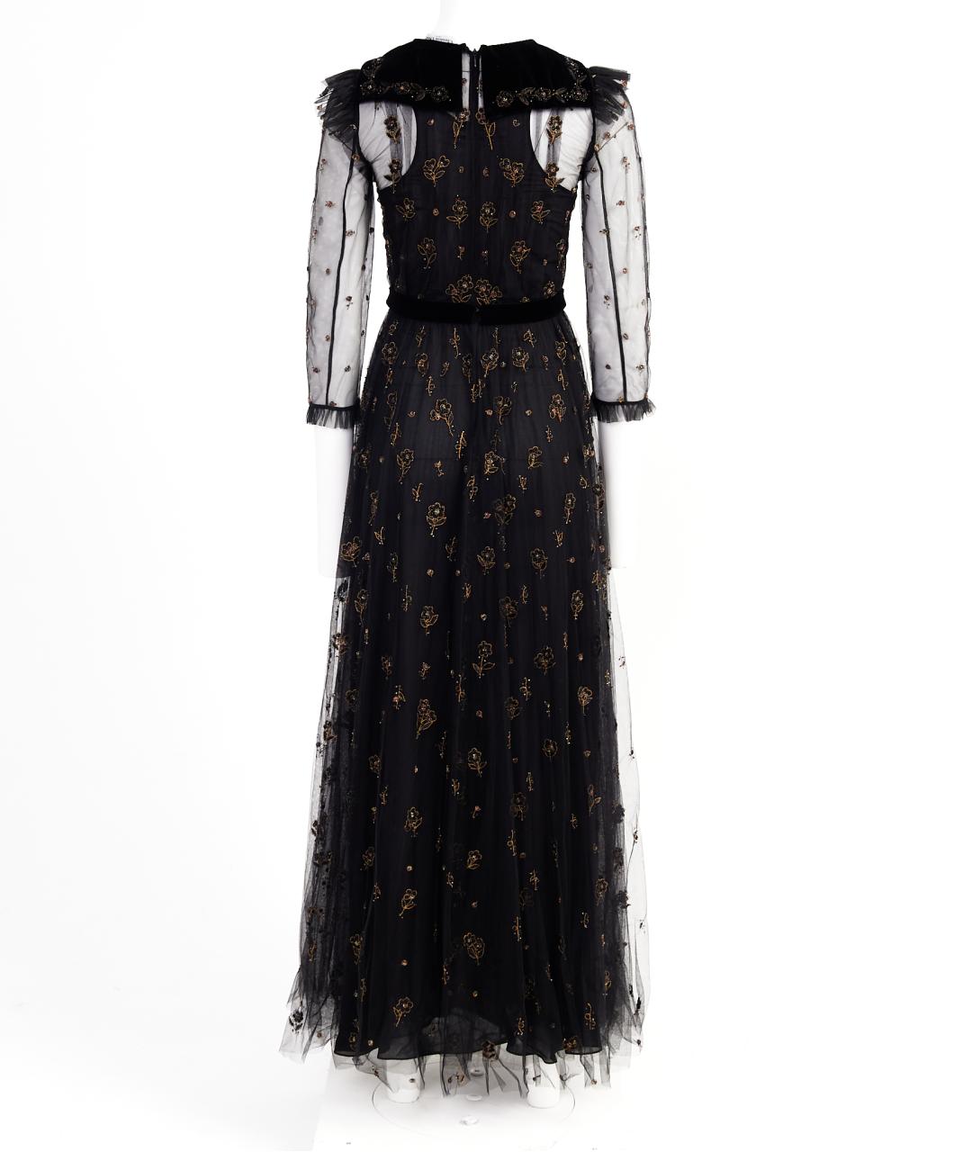 CHRISTIAN DIOR Черное полиамидовое вечернее платье, фото 3