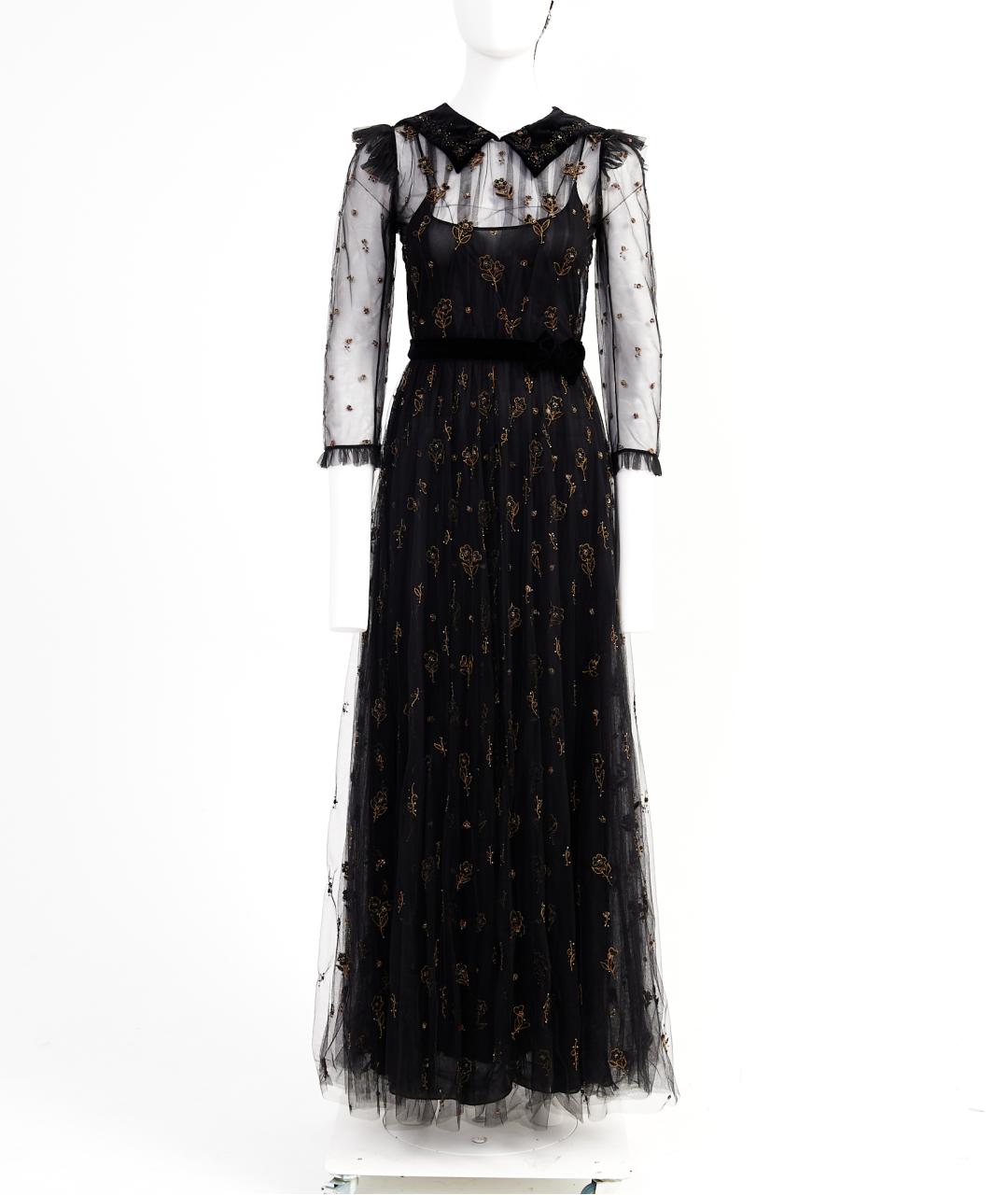 CHRISTIAN DIOR Черное полиамидовое вечернее платье, фото 2