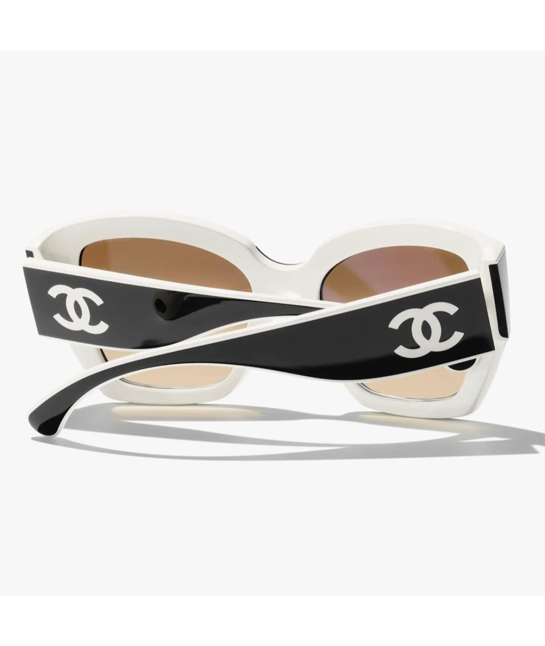 CHANEL Черные пластиковые солнцезащитные очки, фото 4