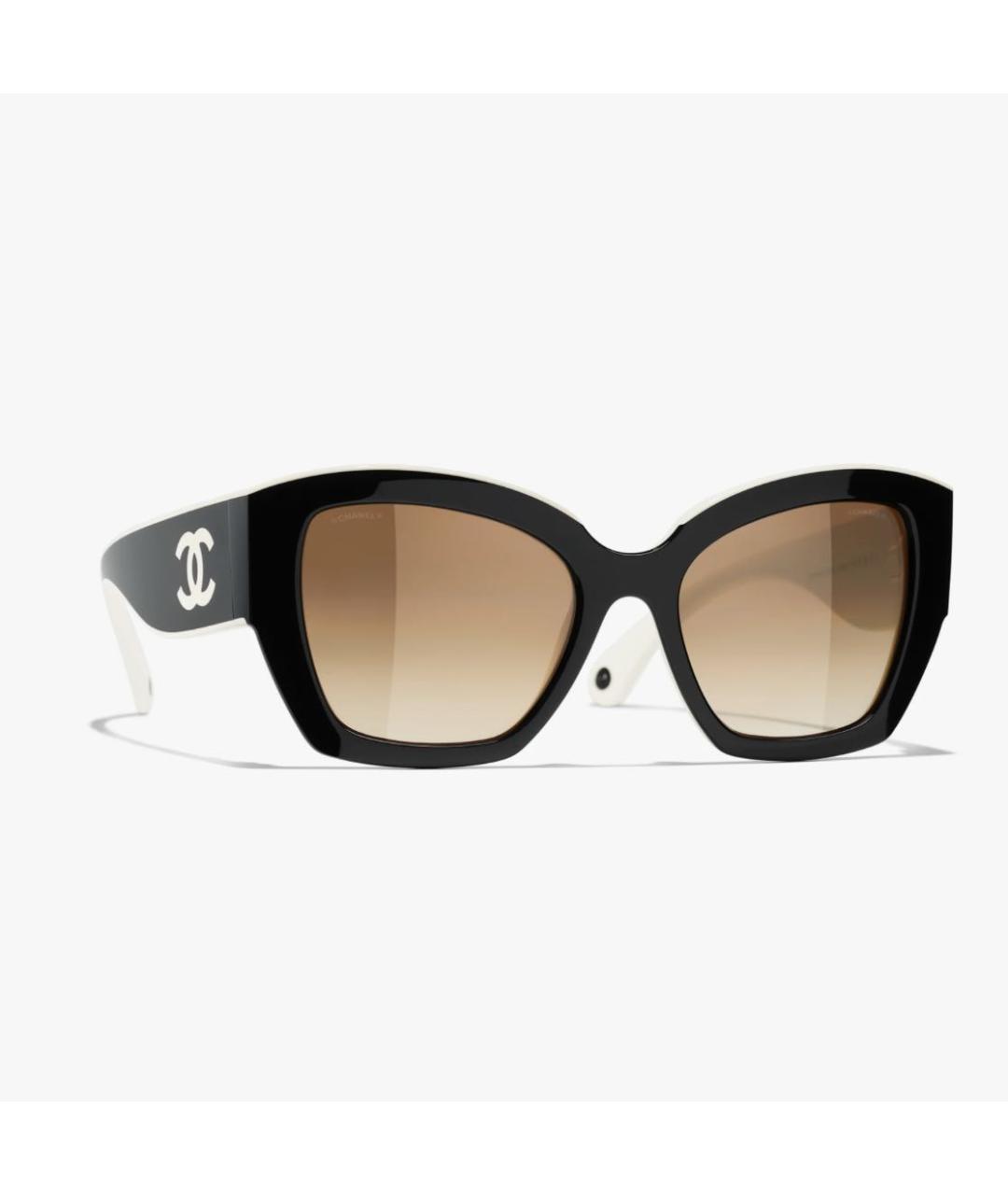 CHANEL Черные пластиковые солнцезащитные очки, фото 6