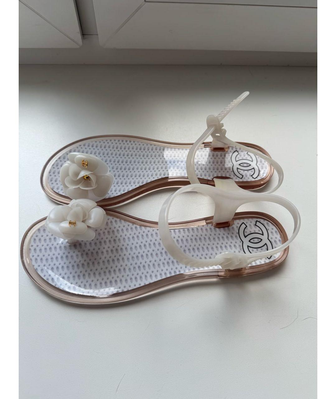 CHANEL Зеленые шлепанцы, фото 4