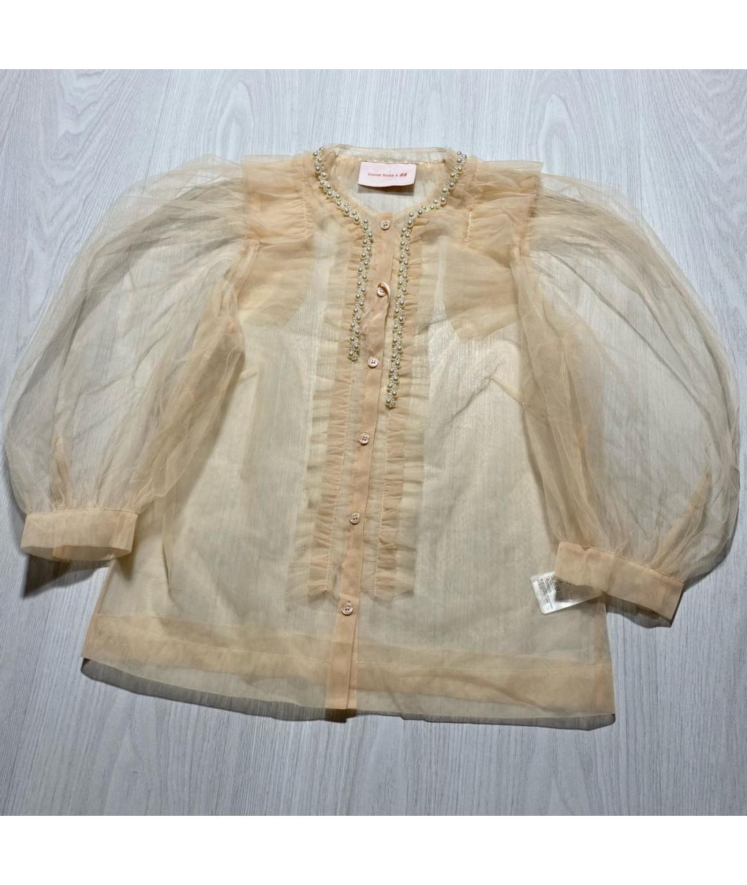 SIMONE ROCHA Бежевая полиэстеровая блузы, фото 3