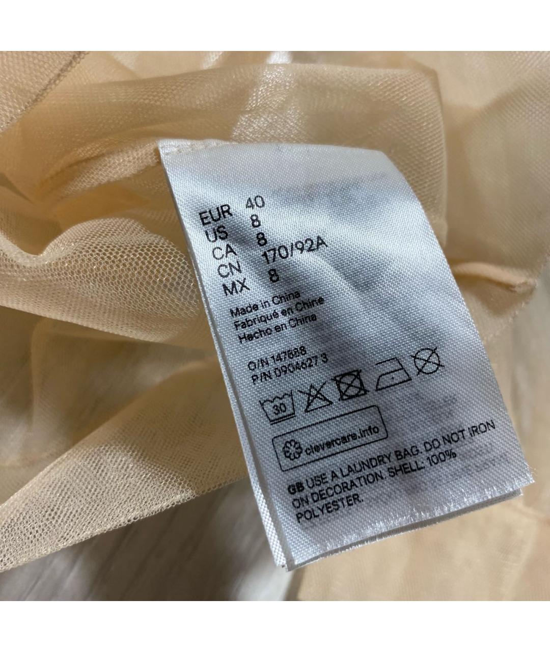 SIMONE ROCHA Бежевая полиэстеровая блузы, фото 8