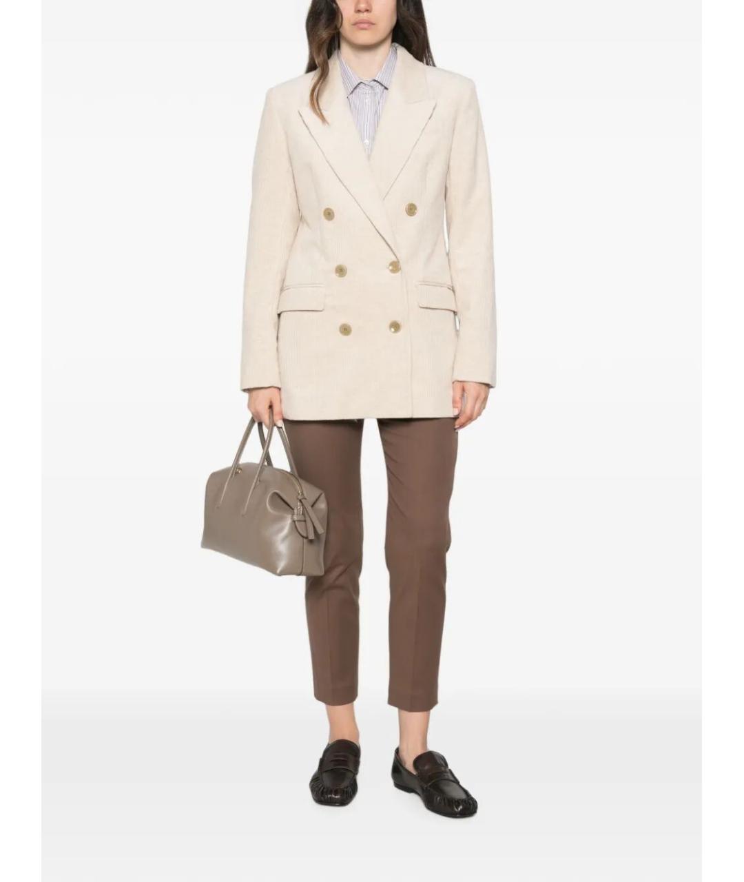 BRUNELLO CUCINELLI Коричневые хлопковые джинсы слим, фото 3