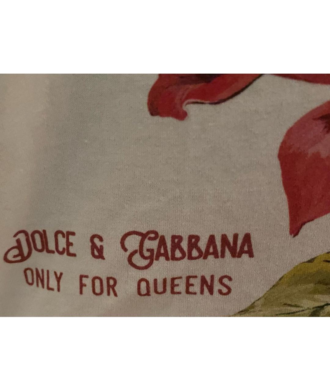 DOLCE&GABBANA Белая хлопковая майка, фото 8